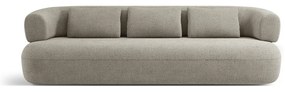 Jasnoszara sofa z materiału bouclé 226 cm Jenny – Micadoni Home