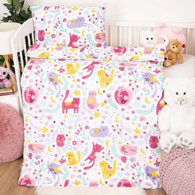 4Home Dziecięca pościel bawełniana do łóżeczka Playful Paws, 100 x 135 cm, 40 x 60 cm, 100 x 135 cm, 40 x 60 cm