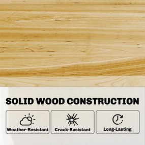 Outsunny Podwyższona grządka z inspektem z drewna, podwyższony doniczkowiec z otwieraną pokrywą, półką, włókniną, ergonomiczny | Aosom PL