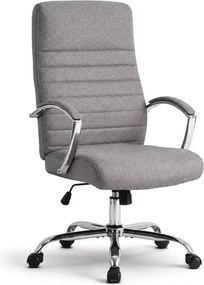 Fotel obrotowy Lezuma szary – nowoczesny, ergonomiczny fotel biurowy