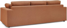 Pomarańczowa sofa 250 cm Belair – Bobochic Paris