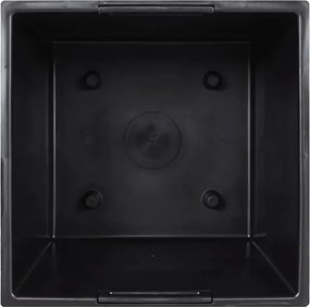 Antracytowa wysoka donica ogrodowa stylizowana na beton S7-N51