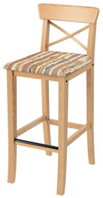 Pokrowiec na krzesło barowe Ingolf z tapicerowanym siedziskiem