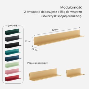 Półka wisząca JOANNE 1200 mm, Fresh Style: beżowa
