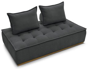 Ciemnoszara sofa z materiału bouclé 175 cm Elisa – Bobochic Paris