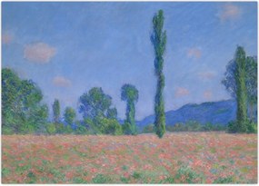 Obraz - Claude Monet, Poppy Field (Giverny), reprodukcje (70x50 cm)