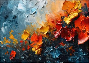 Obraz - Abstrakcyjny obraz kwiatów III. (70x50 cm)