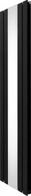 Grzejnik z płaskim lustrem - 1800 mm x 425 mm - czarny