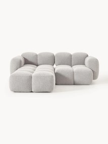 Sofa modułowa Bouclé z pufem Tayla (3-osobowa)