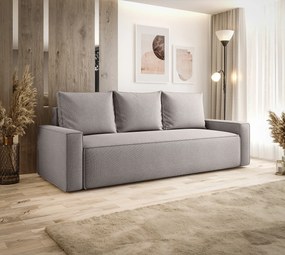 Szara tapicerowana sofa z pojemnikiem G3-C05