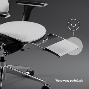 Fotel ergonomiczny Diablo V-Master, czarno-biały