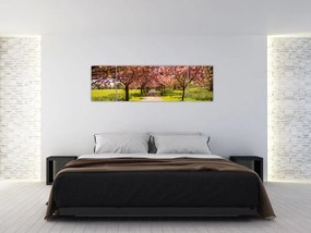 Obraz - sad czereśniowy (170x50 cm)