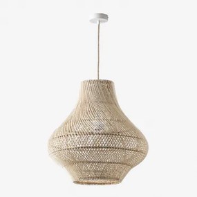 Lampa Sufitowa Magali Naturalny - Biała & Ø50 Cm Magali - Sklum