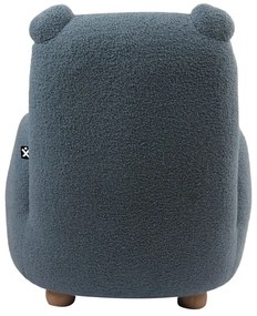 Niebieski fotel dziecięcy z materiału bouclé Rocky – Vipack