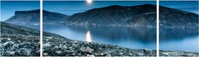 Obraz nocnego krajobrazu, Islandia (170x50 cm)
