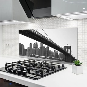 Szkło Ozdobne do Kuchni Miejski Most Nad Kanałem