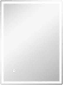 HOMCOM Oświetlenie Łazienkowe LED z Regulacją Jasności i Przełącznikiem Dotykowym 80x60cm Wodoodporne | Aosom PL