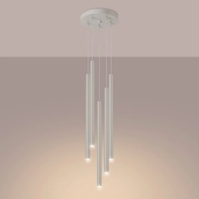 Lampa wisząca PASTELO 5P beżowa SOLLUX  LIGHTING