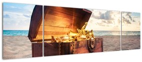 Obraz - Skarb na plaży (170x50 cm)