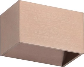 Nowoczesny kinkiet RETT - D?ugo?? 12 cm - LED SMD 5W - 450lm -3K - góra i dó? - aluminium - br?z - IP20