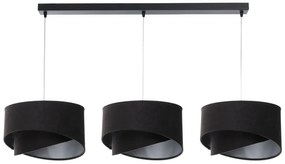 Czarna lampa wisząca nad stół asymetryczna - S499 G7-R17