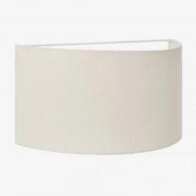 Kinkiet Lniany Kiraz ↔︎ 35 X ↑20 Cm & Pościel Biała - Sklum