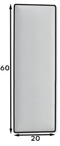 Panel tapicerowany QUADRATTA 60x20 różowy ELTAP