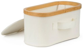 Pojemnik do przechowywania G21 30 x 15 x 15 cm,bambusowy z pokrywką, beżowy