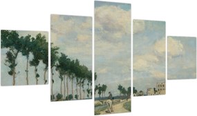 Obraz - Johan Barthold Jongkind, The Towpath, reprodukcje (125x70 cm)
