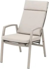 ARCTIC mocca - aluminiowy fotel ogrodowy z poduszką