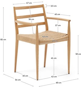 Krzesła z litego drewna dębowego zestaw 2 szt. Analy – Kave Home