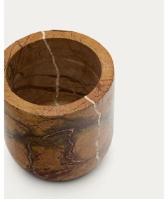 Marmurowy kubek na szczoteczki do zębów w naturalnym kolorze Spalsh – Kave Home