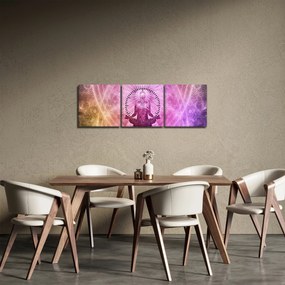 Obraz medytacji (z zegarem) (90x30 cm)
