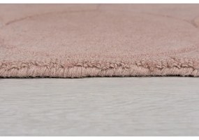 Różowy wełniany dywan Flair Rugs Gigi, 160x230 cm