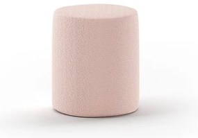 Jasnoróżowy puf dziecięcy z materiału bouclé MOON – Vipack