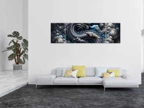 Obraz – Smok w dymie (170x50 cm)