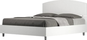 Łóżko wyposażone w stelaż z listwami 160x200 Frassino biała Dora