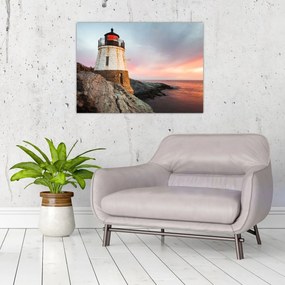 Obraz - Latarnia morska Castle Hill (70x50 cm)