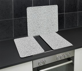 Szklane płyty ochronne GRANIT na kuchenkę – 2 sztuki, WENKO