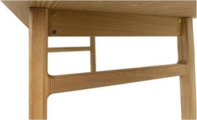 Rozkładany stół z dodatkowym blatem w dekorze dębu 90x180 cm Curved – Woodman