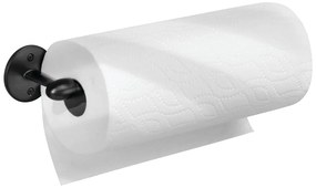 Czarny metalowy uchwyt na ręczniki papierowe iDesign Orbinni, 36 cm