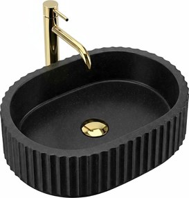Umywalka nablatowa Rea Margaret Black