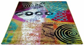 Dywan nowoczesny Folk Koła multikolor 200 cm x 290 cm