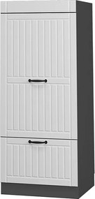 Szafka do mikrofalówki biały domek wiejski 60x58.1x153.6 fame-line