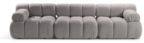 Jasnoszara sofa modułowa z materiału bouclé 282 cm Bellis – Micadoni Home