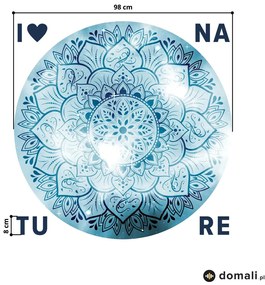 Naklejki na ścianę - Mandala z napisem