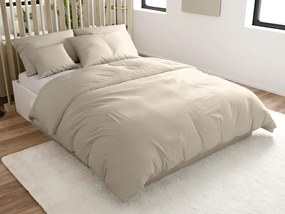 PrzytulneMieszkanie.pl PrzytulneMieszkanie.pl Bawełniana pościel z krepowym wykończeniem LUXERA szaro-brązowa hotelowa kieszeń II.gatunek Rozmiar pościeli: 70 x 90 cm | 140 x 200 cm