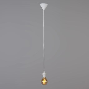 Zestaw 4 lamp wiszących w stylu retro różowych 45 cm - Granny