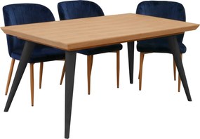Stół rozkładany SINCRO Dąb do Salonu Jadalni 160-260 x 100 x 76 cm, Prostokątny