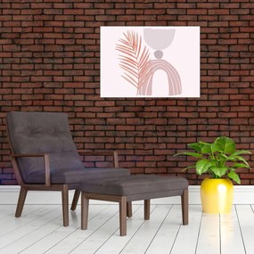 Obraz na szkle - Fioletowy minimalizm N⁰1 (70x50 cm)